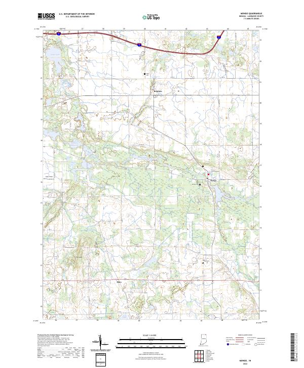 USGS Topographic Map – Mongo