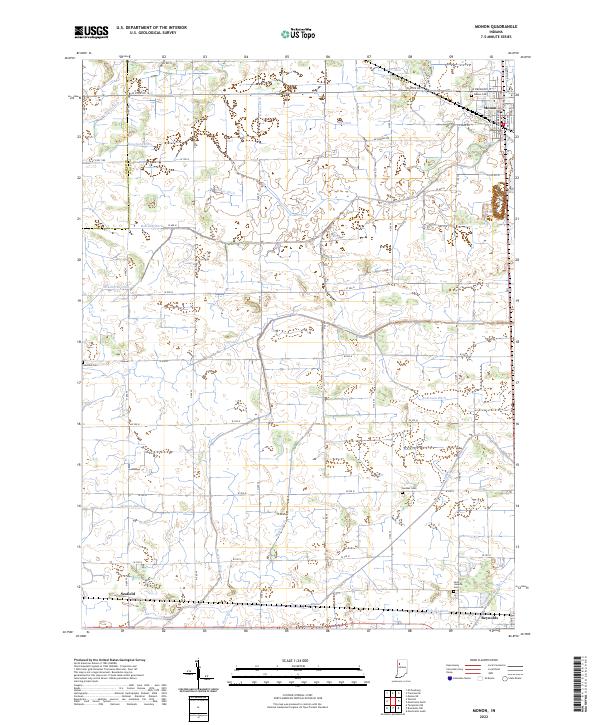 USGS Topographic Map – Monon