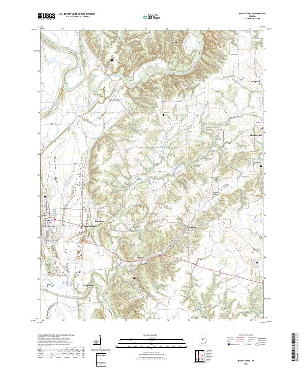 USGS Topographic Map – Montezuma