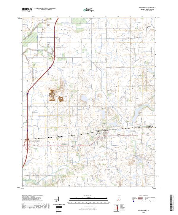 USGS Topographic Map – Montgomery