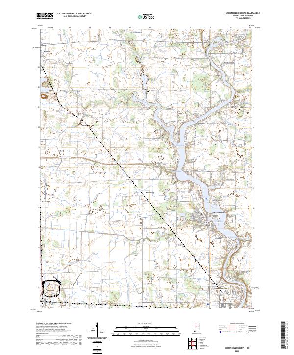 USGS Topographic Map – Monticello North