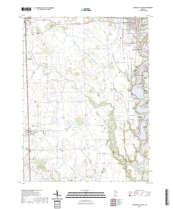 USGS Topographic Map – Monticello South