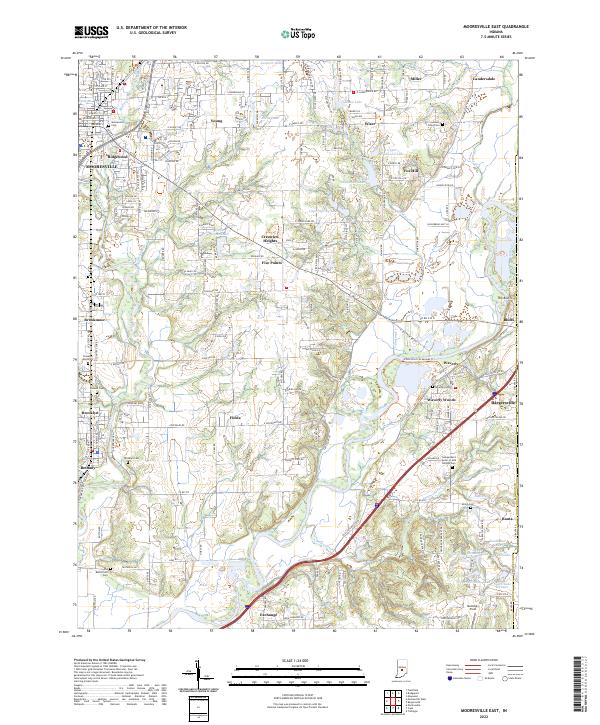 USGS Topographic Map – Mooresville East