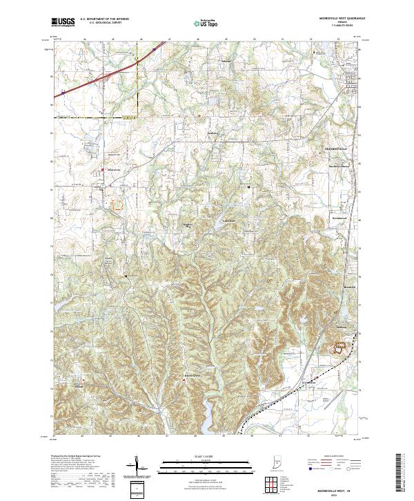 USGS Topographic Map – Mooresville West