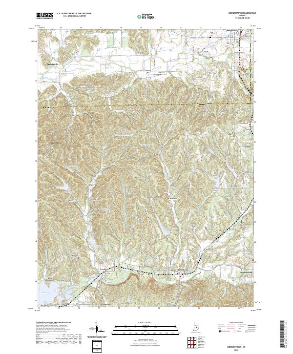 USGS Topographic Map – Morgantown