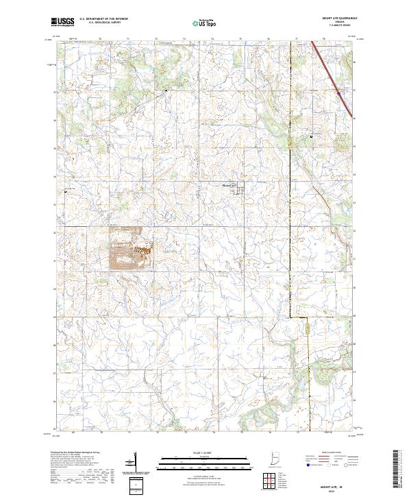 USGS Topographic Map – Mount Ayr