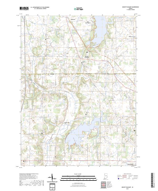 USGS Topographic Map – Mount Pleasant