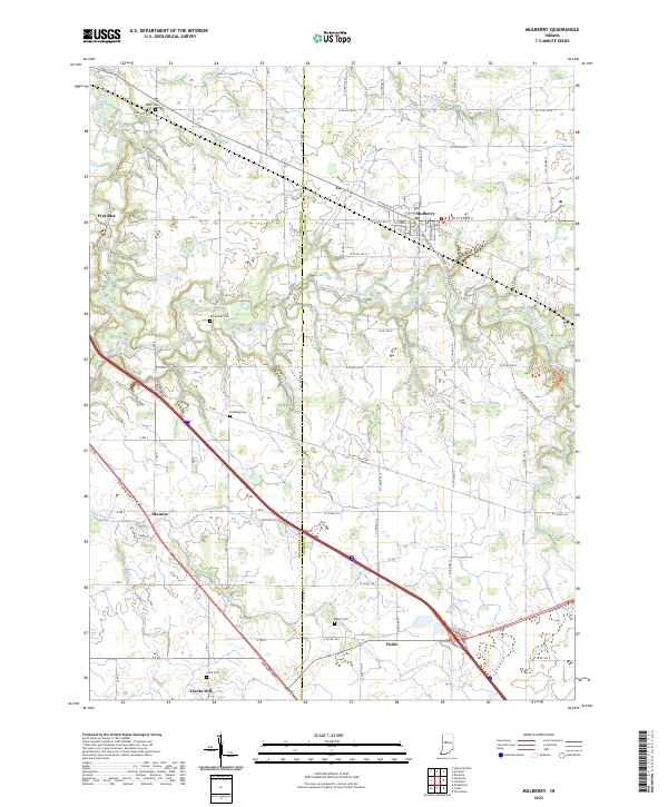 USGS Topographic Map – Mulberry