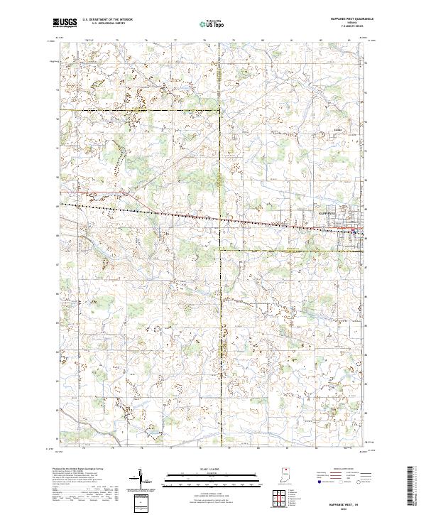 USGS Topographic Map – Nappanee West