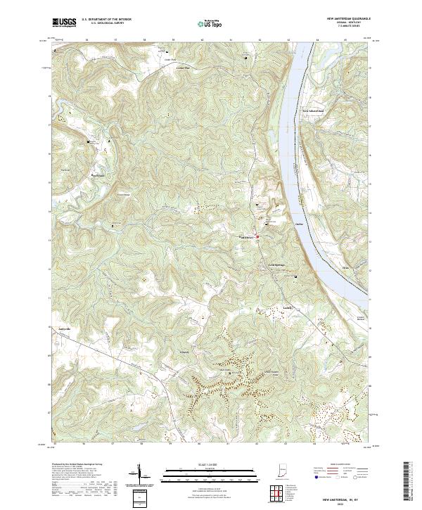USGS Topographic Map – New Amsterdam