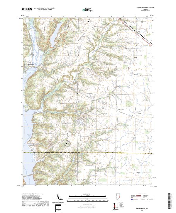 USGS Topographic Map – New Fairfield