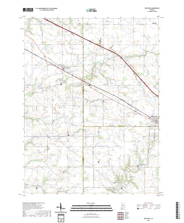 USGS Topographic Map – New Ross