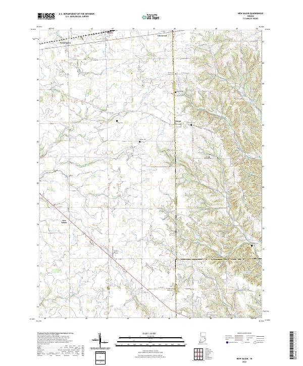 USGS Topographic Map – New Salem