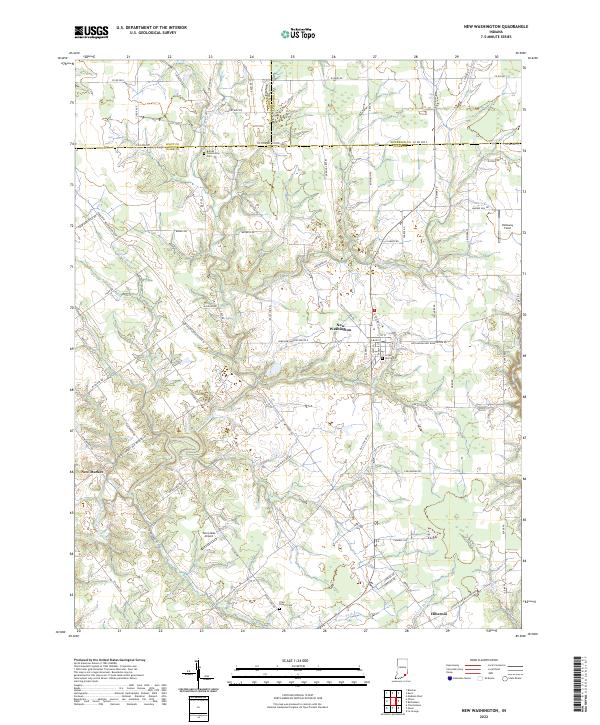 USGS Topographic Map – New Washington