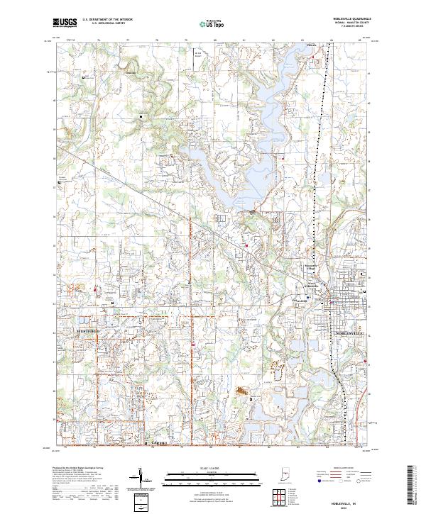 USGS Topographic Map – Noblesville