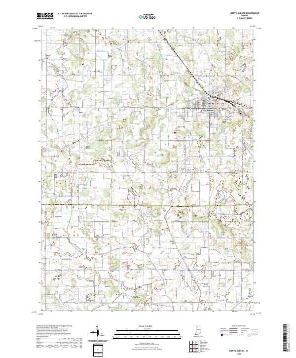 USGS Topographic Map – North Judson