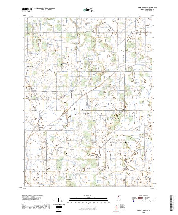 USGS Topographic Map – North Judson SE