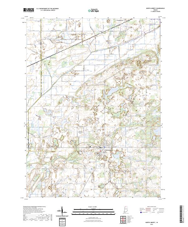 USGS Topographic Map – North Liberty