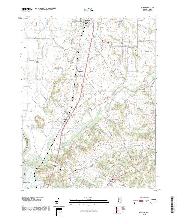 USGS Topographic Map – Oaktown