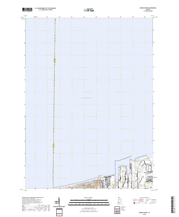 USGS Topographic Map – Ogden Dunes