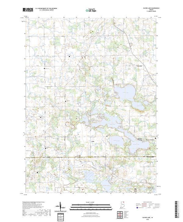 USGS Topographic Map – Oliver Lake