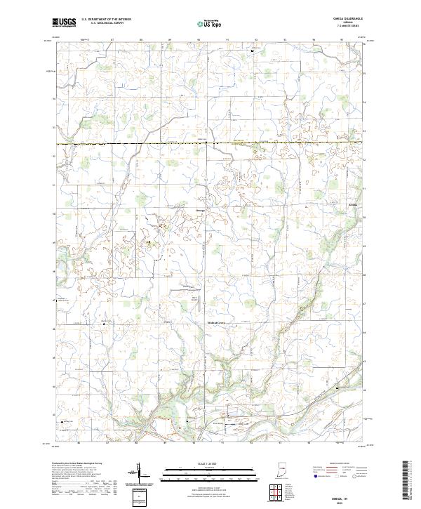 USGS Topographic Map – Omega