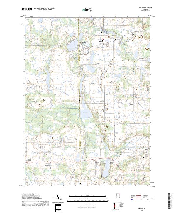 USGS Topographic Map – Orland