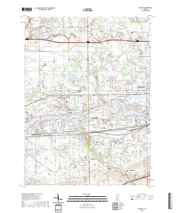 USGS Topographic Map – Osceola