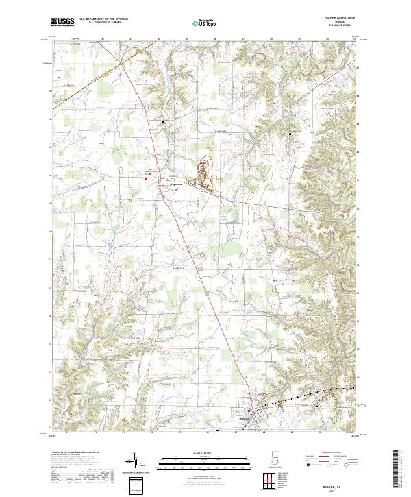USGS Topographic Map – Osgood