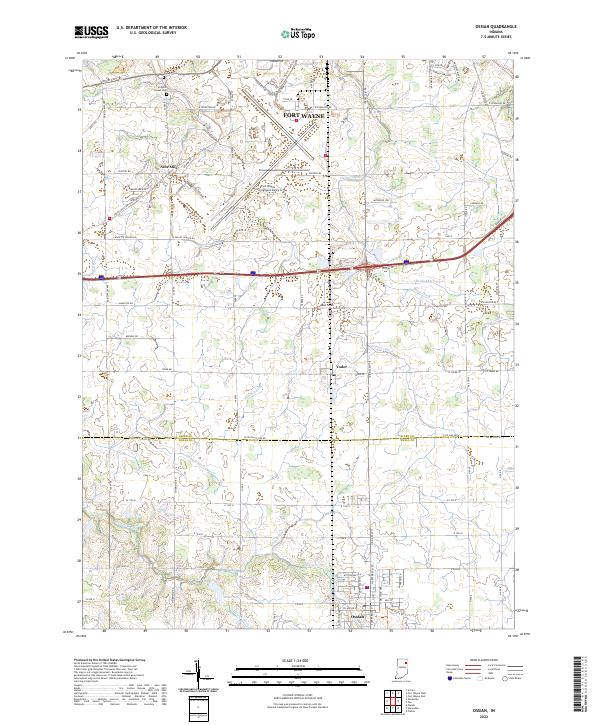 USGS Topographic Map – Ossian