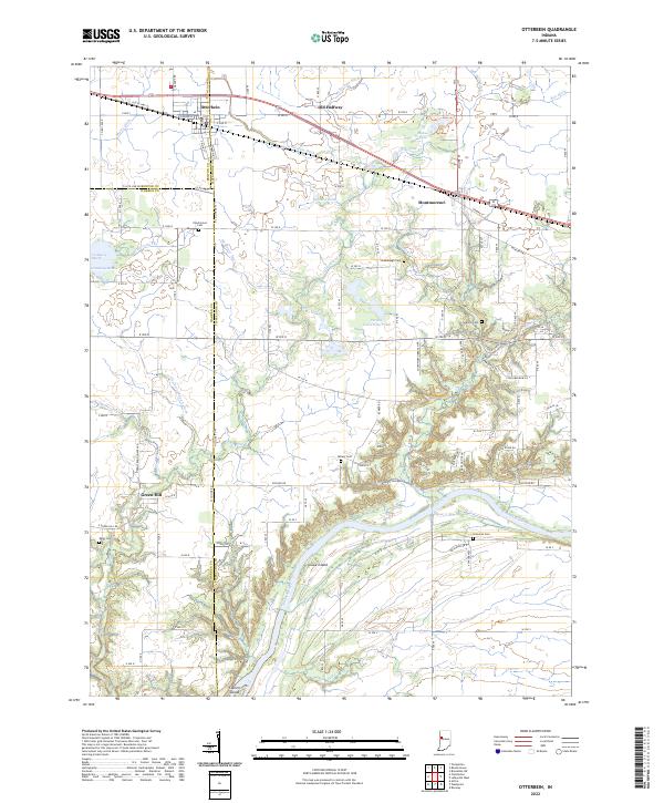 USGS Topographic Map – Otterbein