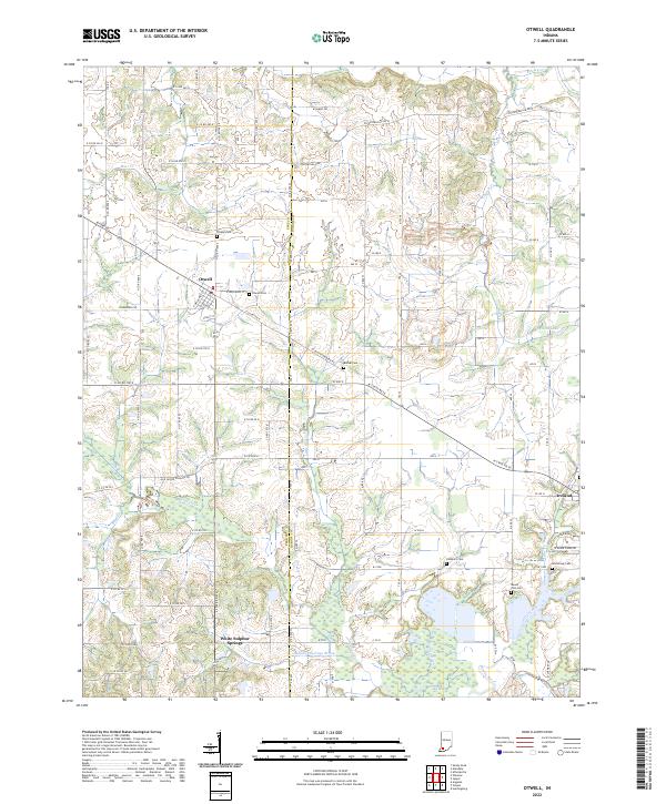 USGS Topographic Map – Otwell