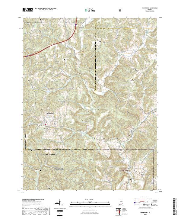 USGS Topographic Map – Owensburg