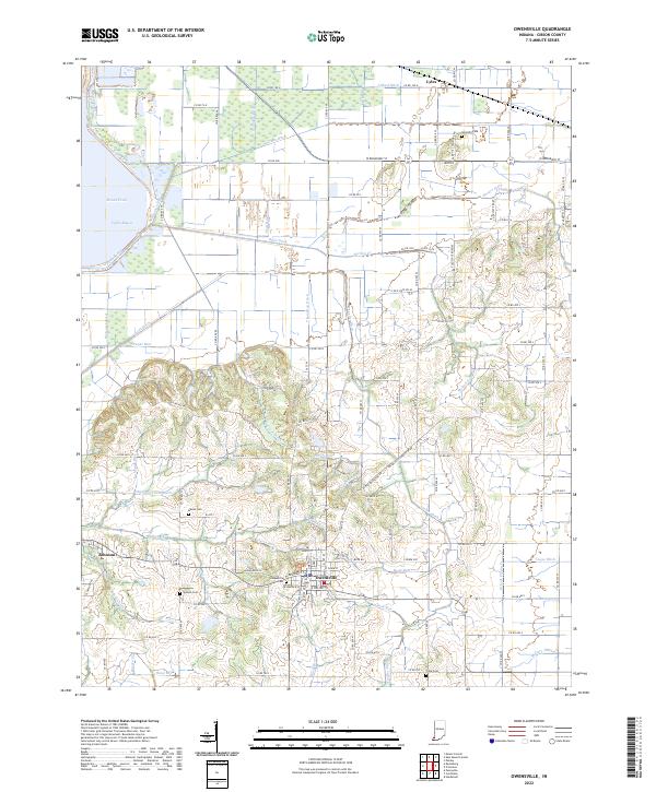 USGS Topographic Map – Owensville