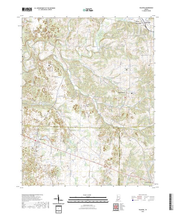 USGS Topographic Map – Palmyra