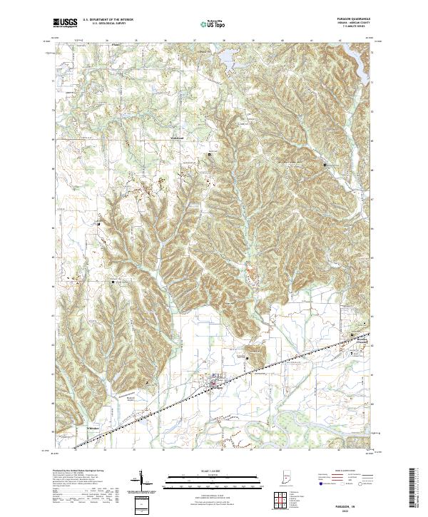 USGS Topographic Map – Paragon
