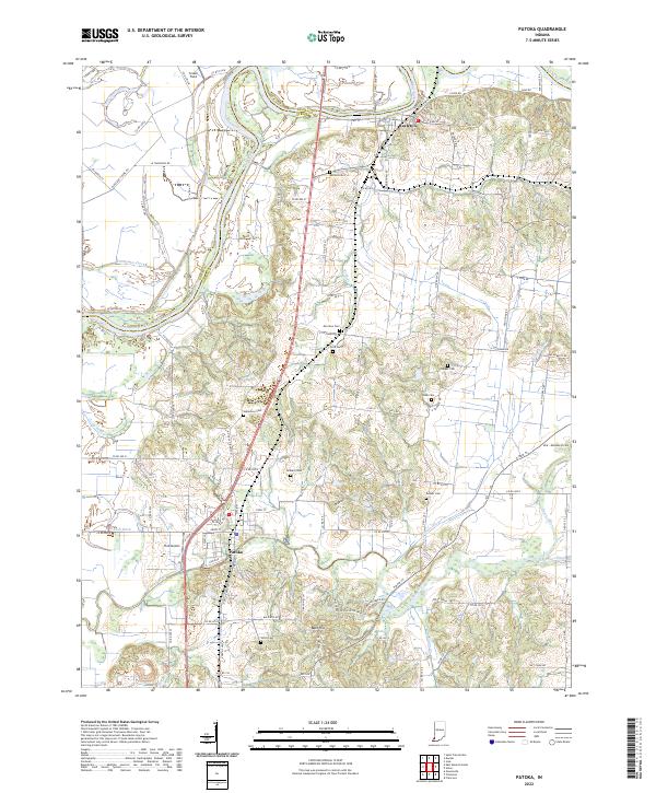 USGS Topographic Map – Patoka