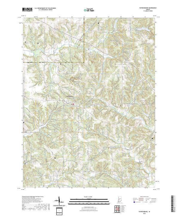 USGS Topographic Map – Patricksburg