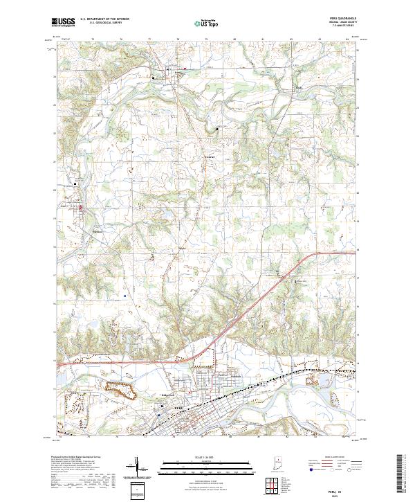 USGS Topographic Map – Peru