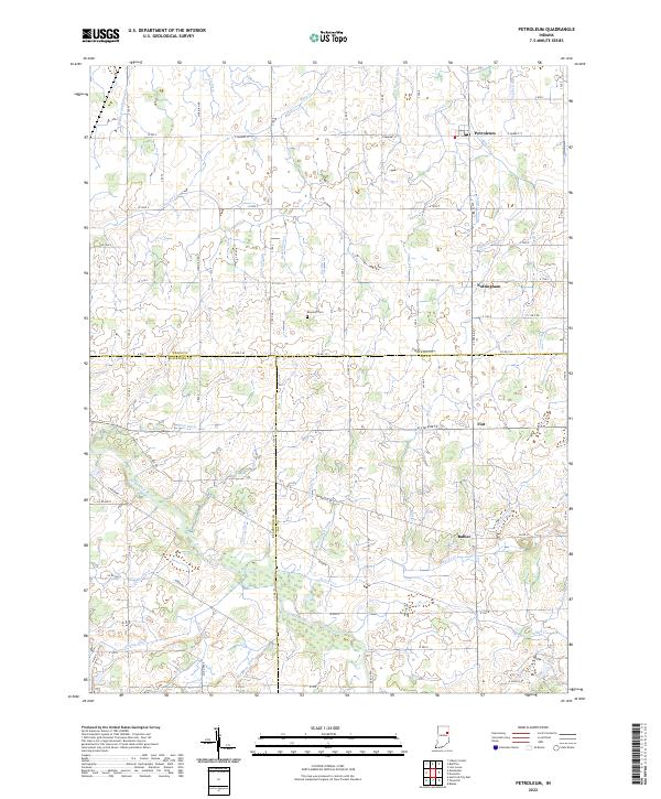 USGS Topographic Map – Petroleum
