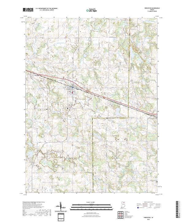 USGS Topographic Map – Pierceton