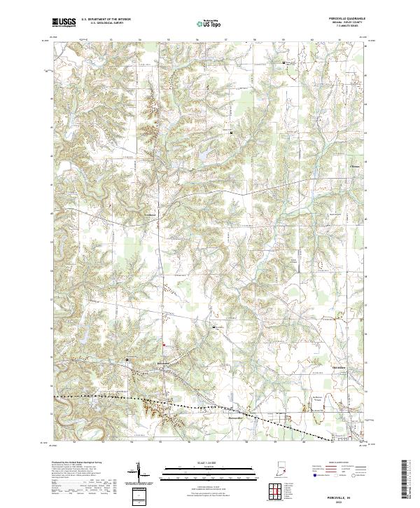 USGS Topographic Map – Pierceville