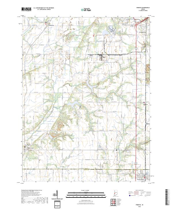 USGS Topographic Map – Pimento