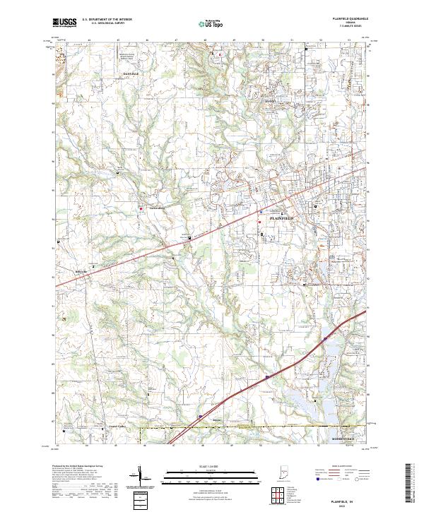 USGS Topographic Map – Plainfield