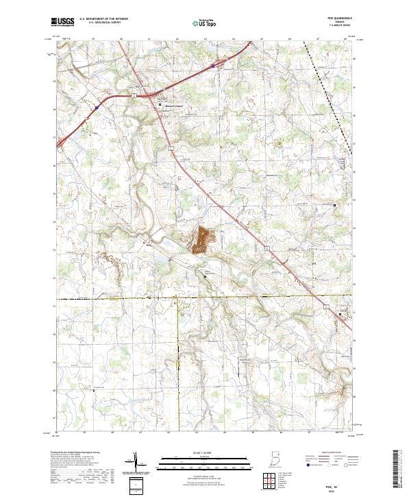 USGS Topographic Map – Poe