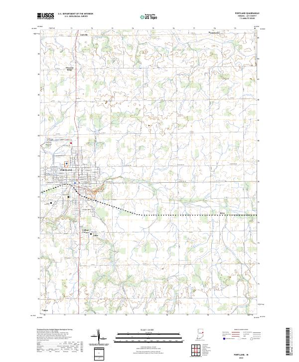 USGS Topographic Map – Portland