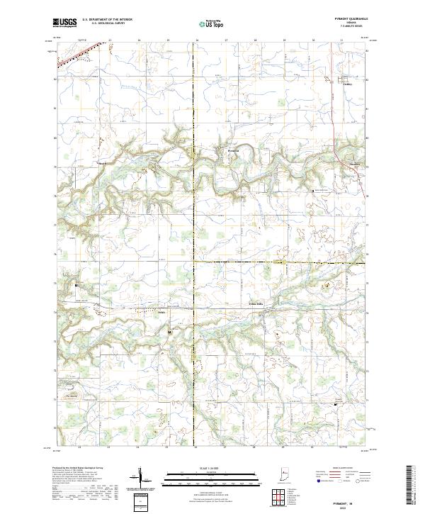 USGS Topographic Map – Pyrmont