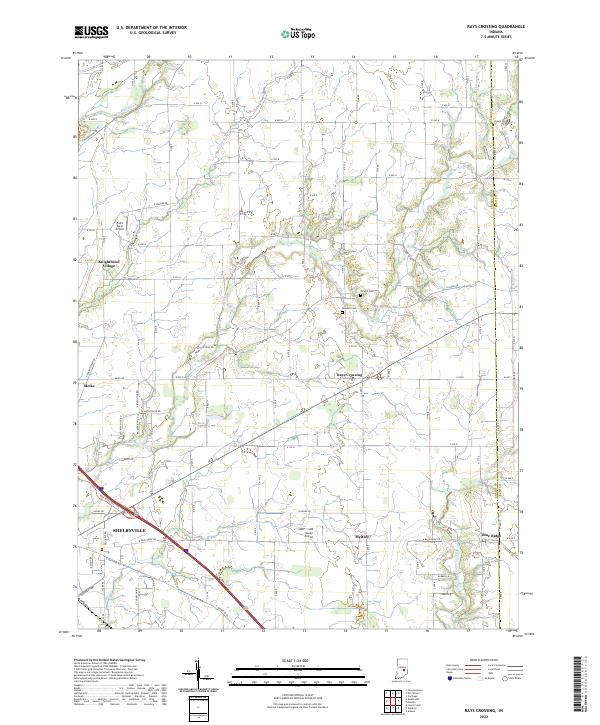 USGS Topographic Map – Rays Crossing