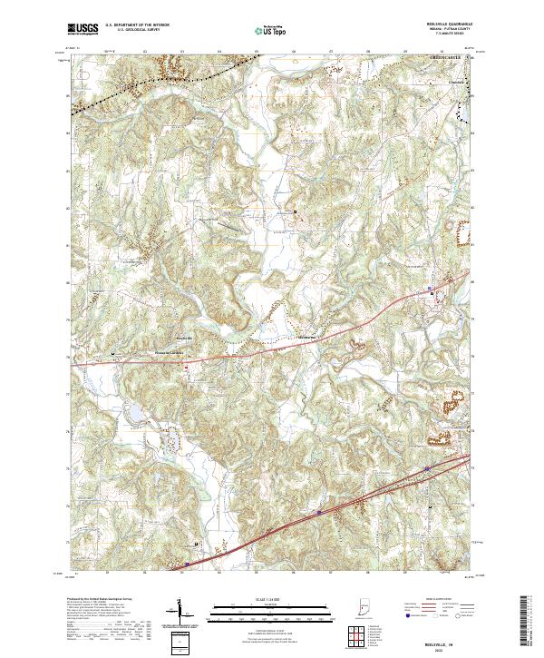 USGS Topographic Map – Reelsville