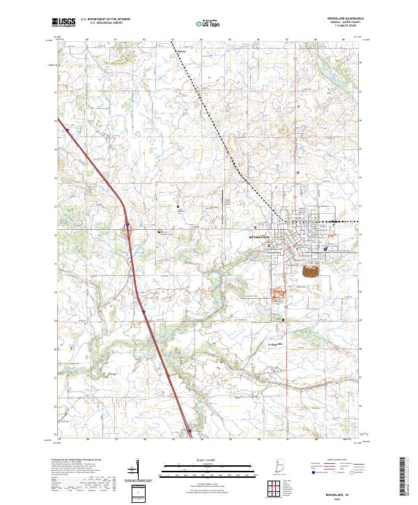 USGS Topographic Map – Rensselaer